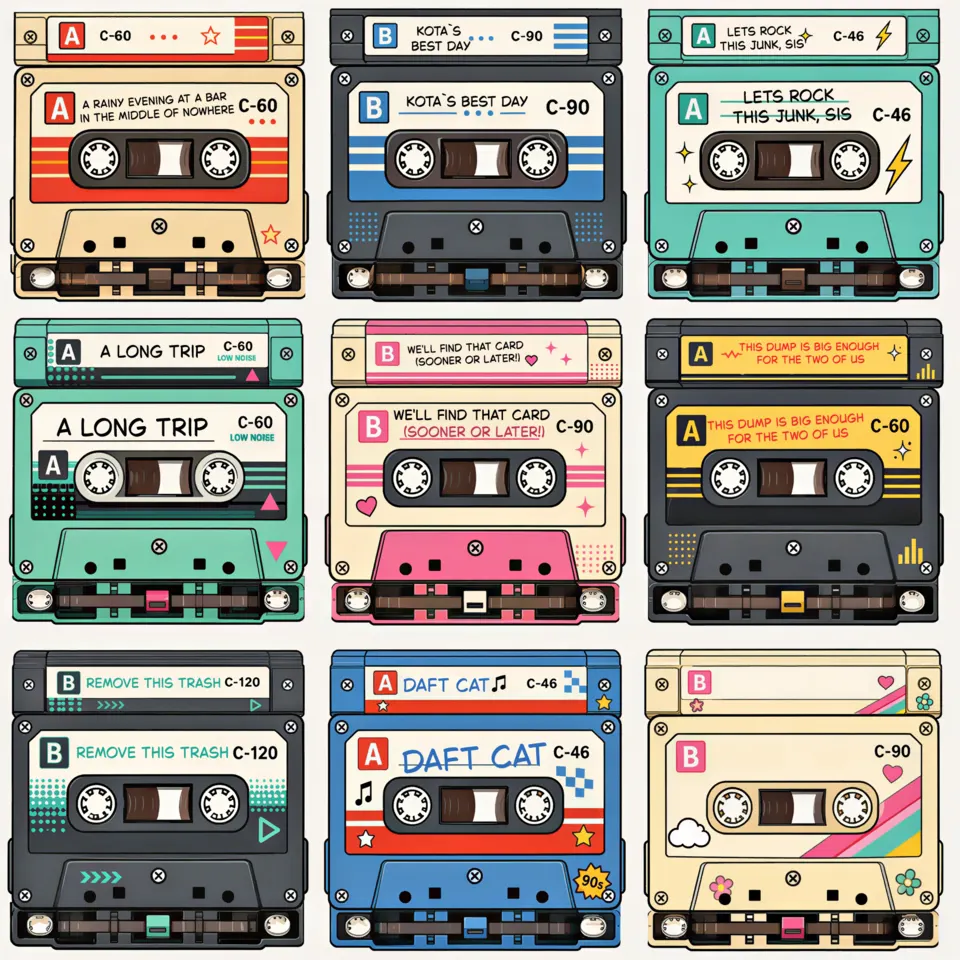 KOTÁMON cassette designs